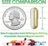 XPRS Nutra Size 0 Empty Capsules - 100 Count Empty Gelatin Capsules - Empty Pill Capsules for DIY Capsule Filling - Pure Bovine Pill Capsules Empty Gel Caps (Orange)