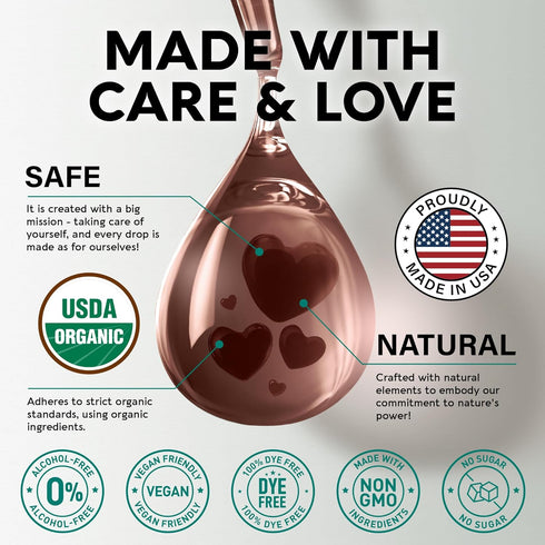 USDA Organic Lymphatic Drainage Drops - 2 fl - Immune System Support & Cleanse with 8-in-1 Herbs, Made in USA