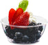 Clear Mini Plastic Bowls - 50 Pack, 6 Oz Disposable Premium Hard Plastic Dessert Bowls for Parties, Catering
