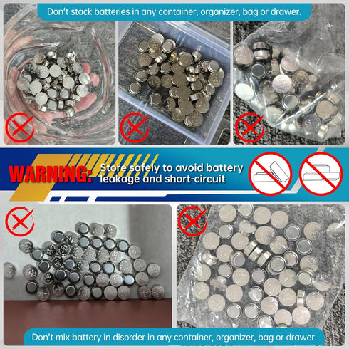 PGSONIC 50 Pack LR44 1.5 Batteries, Volt Alkaline Button Cell Batteries with Long Lasting Power