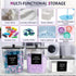 Yoshiky 3Pcs Laundry Pods Container, Acrylic Clear Laundry Room Organization Containers with Dryer Sheet Holder,Large