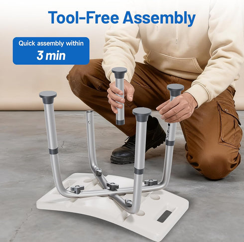 6 Shower Chair for Elderly Shower Seat for Inside Tub Tool-Free Shower Stool Adjustable Heights Bathtub Chairs