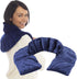SunnyBay Microwave Heating Pad, Microwavable Heated Neck and Shoulder Wrap for Pain Relief, Blue