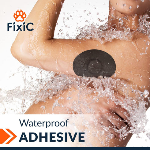 FixiC Freestyle Adhesive Patches, 25 PCS for Libre 1, 2, 3 & Plus, Waterproof Adhesive Covers, Pre-Cut