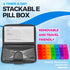 Weekly Travel Pill Organizer - Extra Large Pill Container Dispenser Case for 4 Times A Day, 7 Days a Week