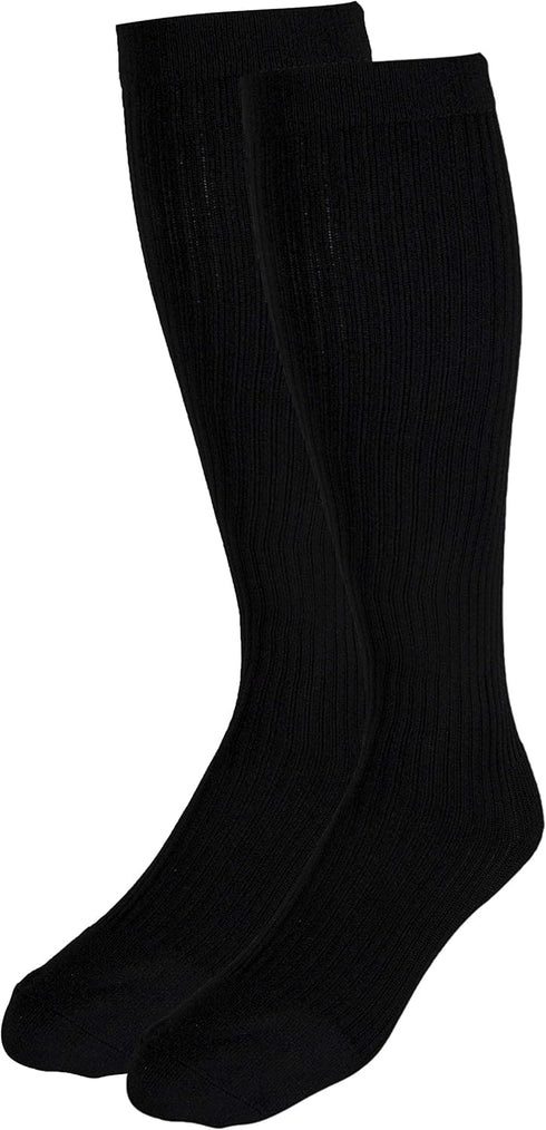 Truform 1934BL-S Compression Socks (20-30 mmHg, Men's Gym Socks, Knee High, Black, Small)