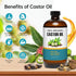 TJJSNA 50 Pack 8oz Pack Organic Castor Oil Patches Kit with Cold Pressed, Hexane Free Castor Oils Organic - Easy to Use