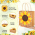 MotiMind 18 Summer Pcs Sunflower Party Gift Bags with Handles Sunflower Paper Goodie Bag for Birthday Party Favor