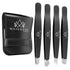 Majestic Bombay Fine Point + Slant Tweezers for Women and Men – Precision Tweezers for Splinter, Ticks, Hair Removal