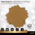 Amcrate 100 Pack Gold Beverage Napkins, 2 Ply, Ideal for Wedding, Party, Birthday, Dinner, Lunch, Cocktails (5” x 5”)