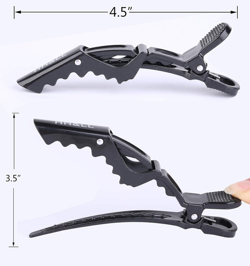 HH&LL Hair Clips for Women – Professional Quality Alligator Styling Sectioning Clips – Wide Teeth & Double-Hinged