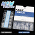 INFELING Clear Coffin Nail Tips - 500pcs Half Cover Ballerina French Nail Tips with Box for Acrylic Nails