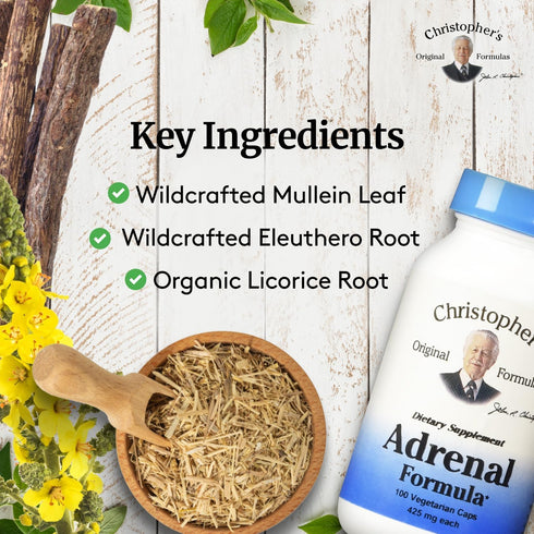 Dr. Christopher's Adrenal Formula for Stress Support | Natural Cortisol Manager