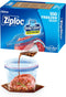Ziploc Quart Food Storage Freezer Bags, Stay Open Design with Stand-Up Bottom, Easy to Fill, 100 Count