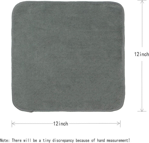 VeraSong 12inch 12inch 8 Pack Microfiber Dish Cloths Fast Drying Kitchen Cleaning Cloth Dish Rags Dust Cloths Ultra