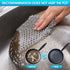 Cast Iron Cleaner 6"x6.3" 316L Stainless Steel Chainmail Scrubber for Griddle, Skillet, Dutch Oven, Wok