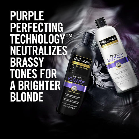 TRESemmé Pro Collection Purple Blonde Conditioner 20 oz for Brilliant Color, Blonde and Silver Hair