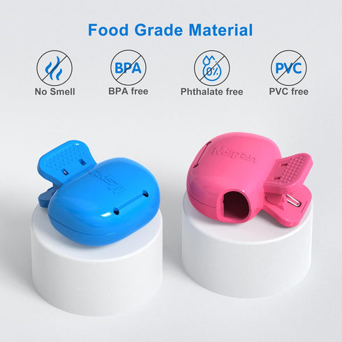 Mspan Toothbrush Protector Clip Pod, Compatible with Oral-B Philips Colgate for Manual & Electric Toothbrush - 2 Packs