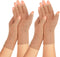 2 Pairs Fingerless Arthritis Compression Gloves for Women Men, Carpal Tunnel Pain Relief for Typing and Daily Work