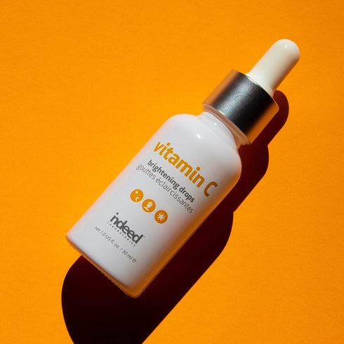 INDEED LABS Vitamin C Brightening Drops, Lightweight Facial Serum with Hyaluronic Acid
