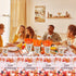 Set, Set HOWAF Thanksgiving Dinnerware Fall Maple Leaves Disposable Tableware Plates Napkin Tablecloth Knifes Forks
