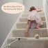 47“ Adjustable Long Handle Carpet Rake Pet Hair Remover, Reusable Metal Lint Remover Brush for Low Pile Rugs & Stairs