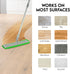 Turbo Microfiber Mop Floor Cleaning System, 18-inch Dust Mop with 4 Reusable Pads for Hardwood and Tile