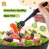 200 Count Heavy Duty Black Plastic Silverware Set, BPA Free Plastic Forks and Spoons for All Occasions