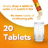 Kenashi 1000mg 20 Vitamin C Effervescent Tablets Vitamin with Zinc Potassium Magnesium E Vitamin Vitamina C