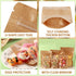 300-Pack Kraft Paper Bags with Clear Window 5" x 8", Resealable Smell Proof Zip Lock Pouch for Food Storage