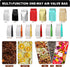 Valve(60pcs,8 oz,1/2 lb) Packaging Coffee Bags with Vented Coffee Beans Bags High Barrier Aluminumed Foil Flat Bottom