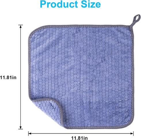 UUDYIGE Cloth,10 Pack 12"12" Microfiber Cleaning Cleaning Towels for Dish Drying Washing, Soft Absorbent, Streak-Free