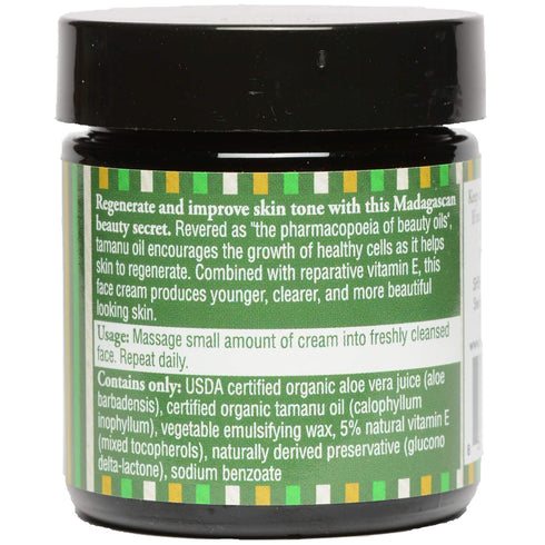 Shea Terra Organics Tamanu E-Repair Face Crème - Daily Moisturizer Spa Treatment for All Skin Types – 2 oz
