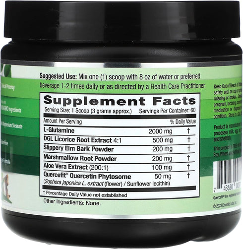 Emerald Labs Leaky Gut Health Supplement, Digestive Support with DGL Licorice, 6.45 oz