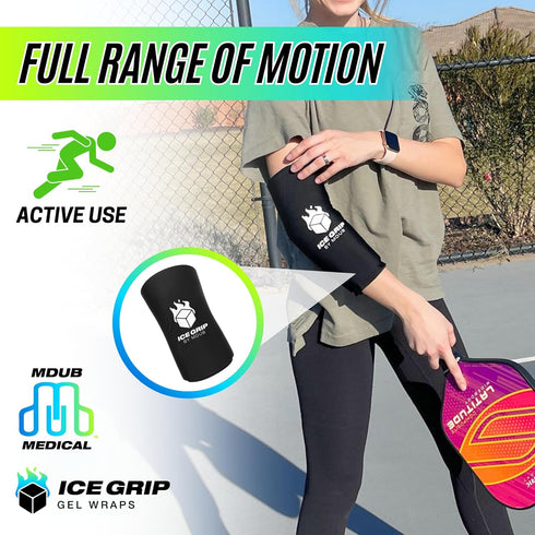 Hot & Cold Therapy Ice Sleeve (Large) - Reusable Gel Pack for Recovery & Pain Relief for Knee, Calf, Elbow, Ankle, Arm,