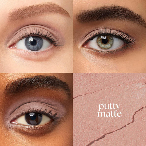 Julep Eyeshadow 101 Cream-to-Powder Waterproof Shadow Stick - Putty Matte, Long-Lasting, with Built-in Smudger