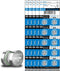 100 Pack SR626SW 377 Watch Battery Replacement AG4 LR626 1.55V Button Cell Batteries, Long-Lasting & Leak-Proof