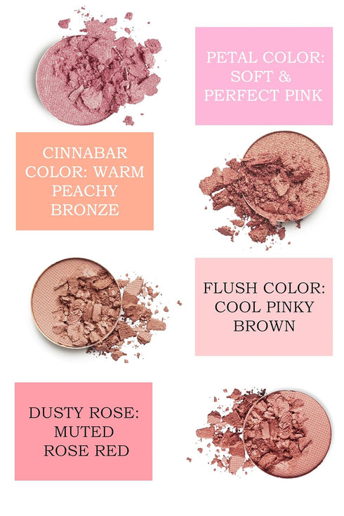 Mom's Secret 100% Natural Blush, Organic Vegan Gluten Free Pressed Blush, 0.18 oz (Flush)