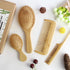 MRD Hair Brush Set, Natural Bamboo Comb Paddle Detangling Hairbrush, Wide-tooth & Tail Comb for All Hair Types