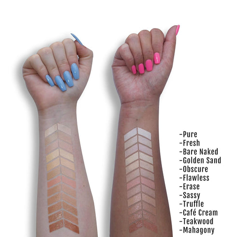 Organic Concealer - FULL Coverage Cover Up, 100% Natural, Made in USA, Erase