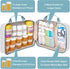 Travel Medicine Organizer Bag, Pill Organizer Case,Carrier for Medications,Vitamins,Fish Oil and Medical Supplies Pill
