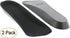 CALTO Half Elevator Insole for Men - 1/2 Inch Height Increase Taller Heel Lift Insert (2 Pack), Black