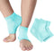 NatraCure Vented Moisturizing Gel Heel Sleeves - 2 Pairs for Cracked Heels, Size Regular
