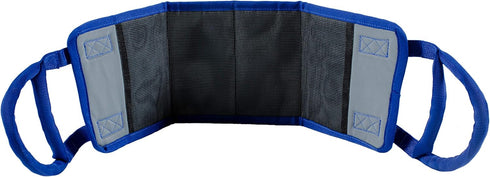 Patient Aid Transfer Sling - Heavy Duty Hoist Gait Belt Harness Device, 400lb Capacity, Padded Handles, 8" x 23.5"