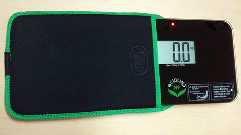 NewlineNY Travel Scale Protection Sleeve - Small Size for Super Mini Scales, SBB0638SM Series Green Edges (Case Cover