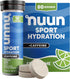 Nuun Sport + Caffeine Electrolyte Tablets, Fresh Lime, 8 Pack (80 Servings)