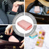 Pill Organizer Travel Essentials - 7 Day Pill Organizer with 161 Labels, Mini Medication Container (Beige, 1 Pack)