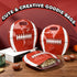 Nuanxinrouju 25pcs Football Snack Bags with Handles Reusable Ziplock Stand-Up Plastic,Party Favors Goodie Treat Bags