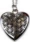 Wild Essentials Heart of Chrome Essential Oil Diffuser Nickel Free Alloy Locket Pendant with