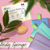 Evridwear Exfoliating Bath Sponge, Daily Skincare Body Scrubbers with Strap, 3 Count Value Pack